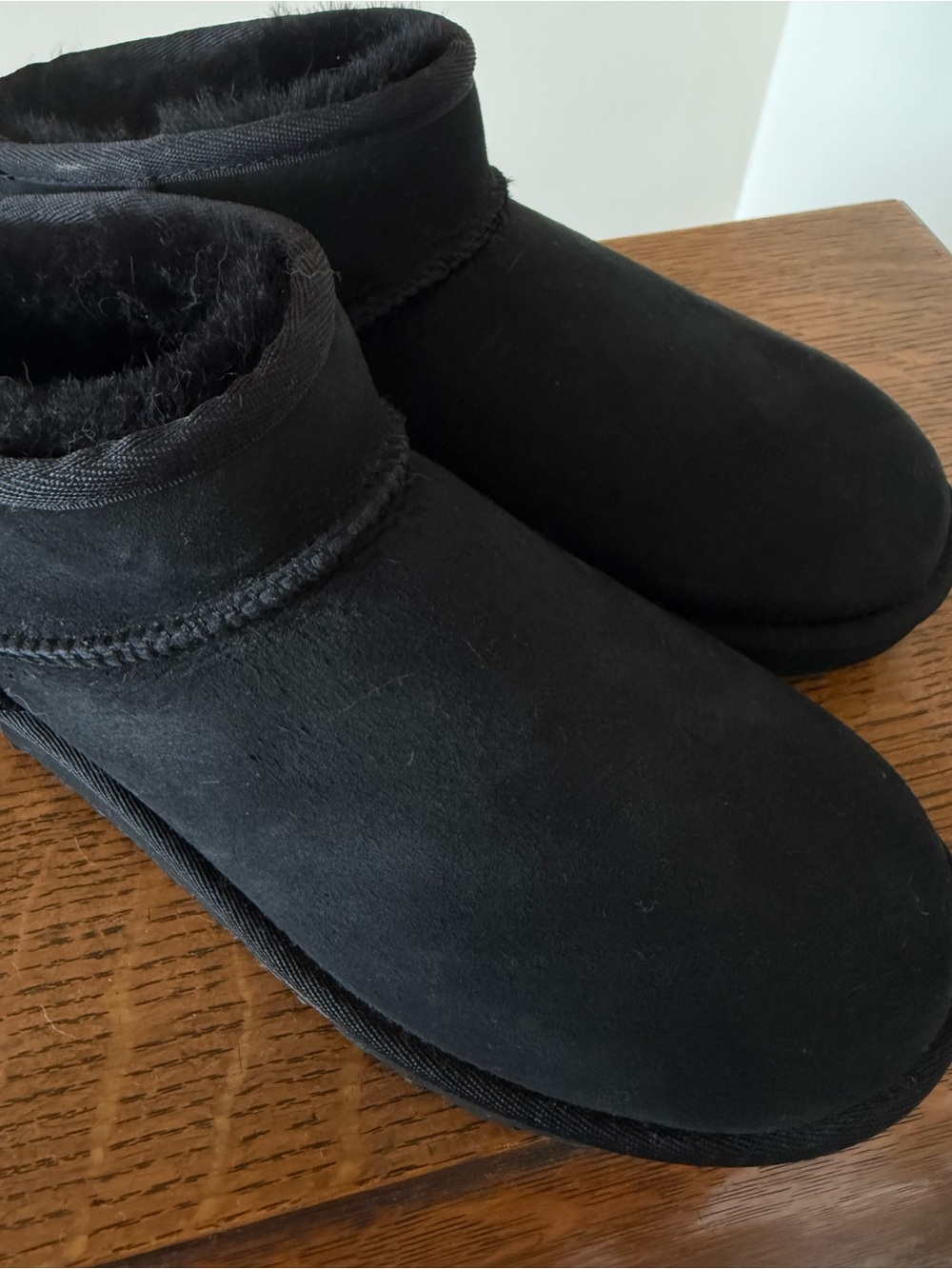 UGG Suede Black Cozy Booties - Picture 6 of 6